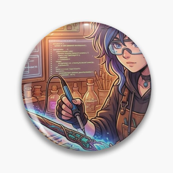 Item preview, Cyber Witch Workbench | Maker Space Poster | Engineer Girl Gift designed and sold by YNAMREG.
