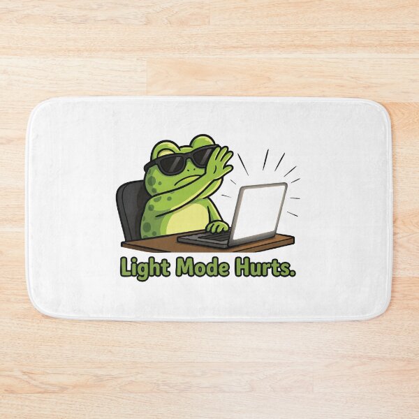 Item preview, Light Mode Hurts Frog designed and sold by SimplePoDesign.