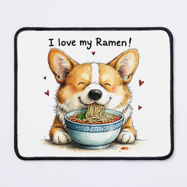 Item preview, Corgi Ramen Funny Dog Sticker T-Shirt Food Lover Gift designed and sold by barbastyle.