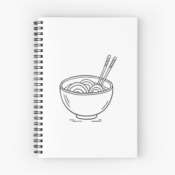 Item preview, Udon Bowl with Resting Chopsticks designed and sold by rasagamastore.