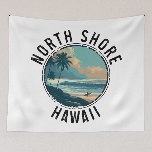 Item preview, North Shore – Hawaii (with Black Lettering) designed and sold by VelvetRoom.