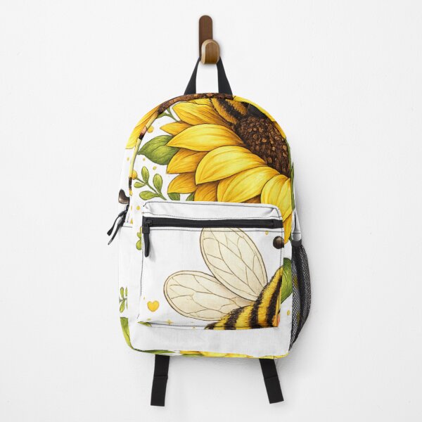 Item preview, Cute Bee on Sunflower | Kawaii Happy Bumblebee Floral Design designed and sold by AMIR PRO .