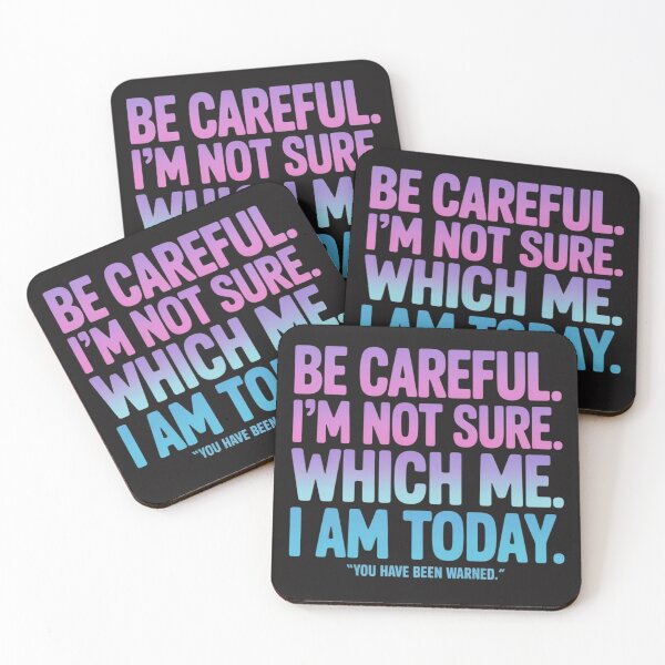 Item preview, Be Careful I'm Not Sure Which Me I Am Today T-Shirt, Funny Sarcastic Mental Health Humor Gift, Retro Graphic Tee designed and sold by Trendably.