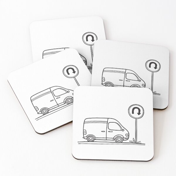 Item preview, Delivery Van Beside U Turn Zone designed and sold by rasagamastore.