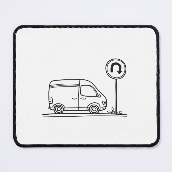 Item preview, Delivery Van Beside U Turn Zone designed and sold by rasagamastore.