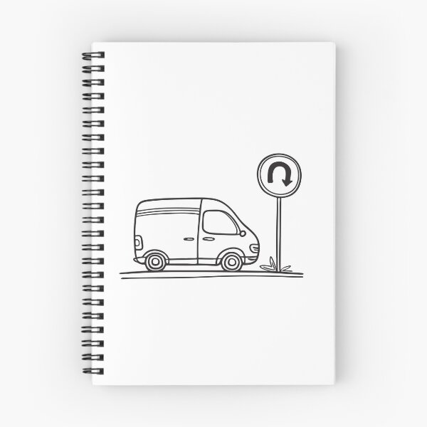 Item preview, Delivery Van Beside U Turn Zone designed and sold by rasagamastore.