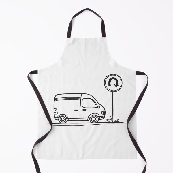 Item preview, Delivery Van Beside U Turn Zone designed and sold by rasagamastore.
