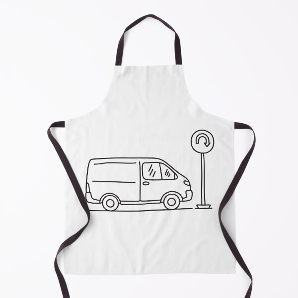 Item preview, Delivery Van Near U Turn Sign designed and sold by rasagamastore.