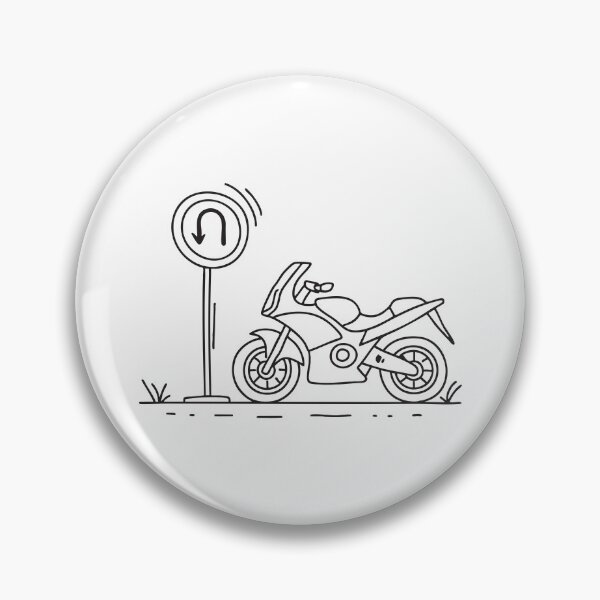 Item preview, Motorcycle Near U Turn Marking designed and sold by rasagamastore.
