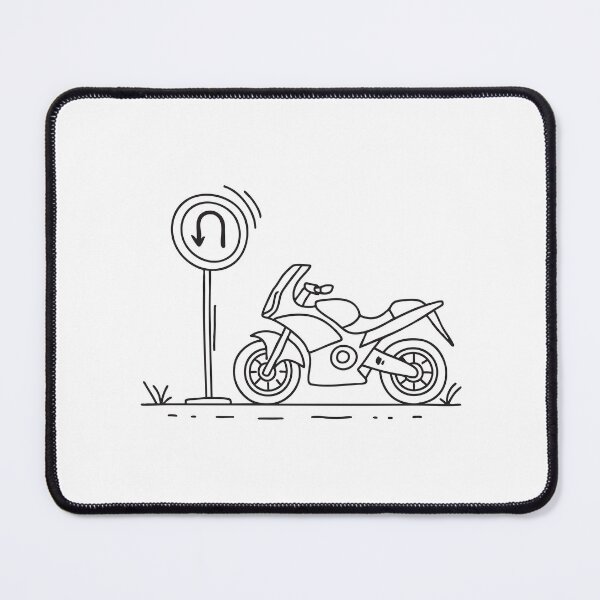 Item preview, Motorcycle Near U Turn Marking designed and sold by rasagamastore.