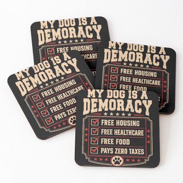 Item preview, My Dog is A Democrat Free Housing designed and sold by schoolofbullies.