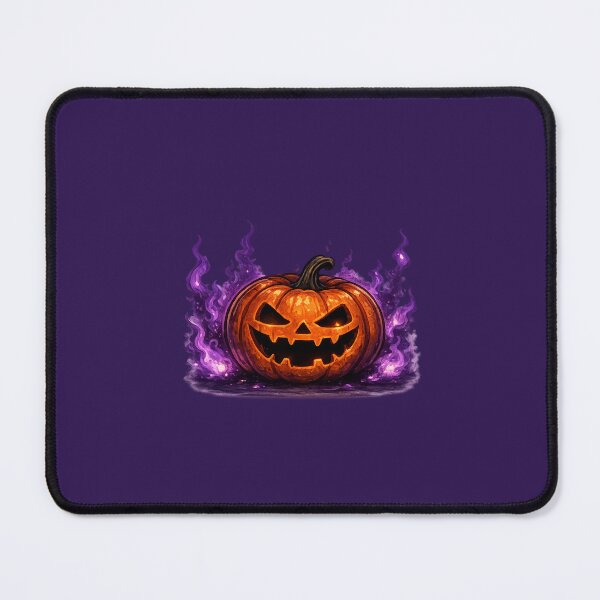 Item preview, Purple Flame Jack O Lantern Halloween Art designed and sold by Bibiirano Store.