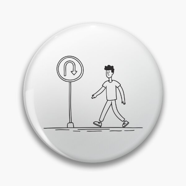 Item preview, Pedestrian Passing U Turn Sign designed and sold by rasagamastore.