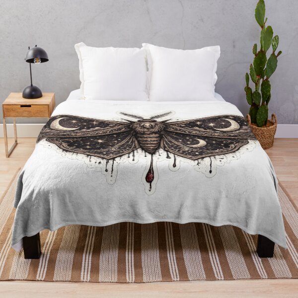 Item preview, Celestial Moth Moon Phases Gothic Mystical Insect Art Design designed and sold by irfanshikh.