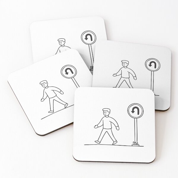 Item preview, Passerby Near U Turn Traffic Sign designed and sold by rasagamastore.