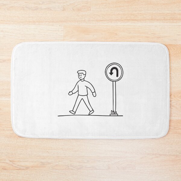 Item preview, Passerby Near U Turn Traffic Sign designed and sold by rasagamastore.