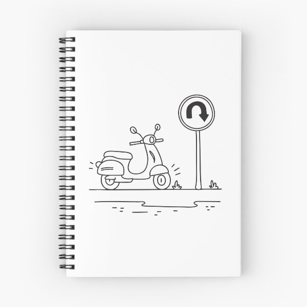 Item preview, Scooter Turning Near U Turn Symbol designed and sold by rasagamastore.