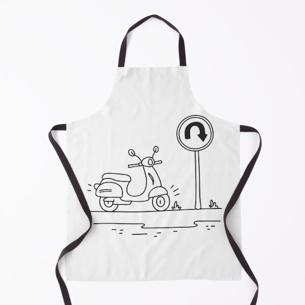 Item preview, Scooter Turning Near U Turn Symbol designed and sold by rasagamastore.