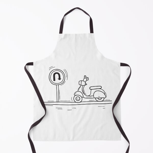 Item preview, Scooter Near U Turn Road Mark designed and sold by rasagamastore.