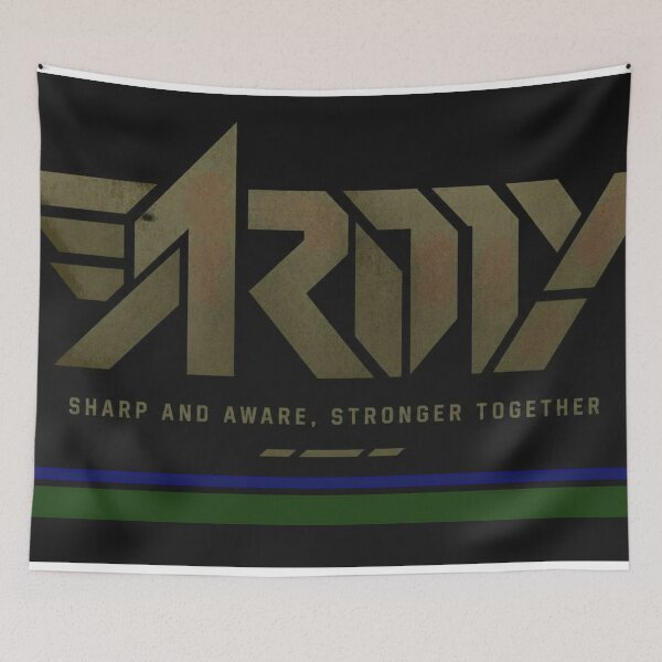Item preview, ARMY – Sharp and Aware, Stronger Together designed and sold by UrmiCreation.