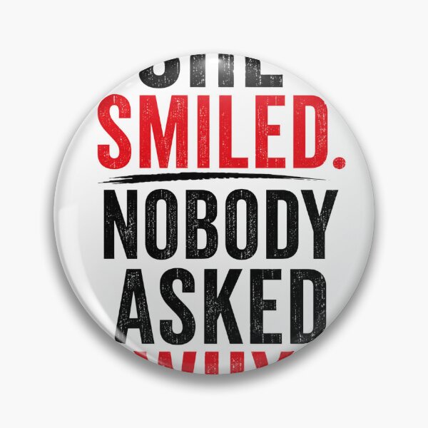 Item preview, She Smiled. Nobody Asked Why. – Emotional Minimalist Typography Quote T-Shirt designed and sold by Saraisha Studio.