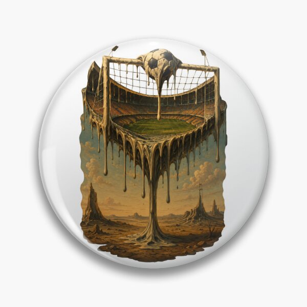 Item preview, Melting Soccer Stadium Surrealism Art Print designed and sold by Anne97s.