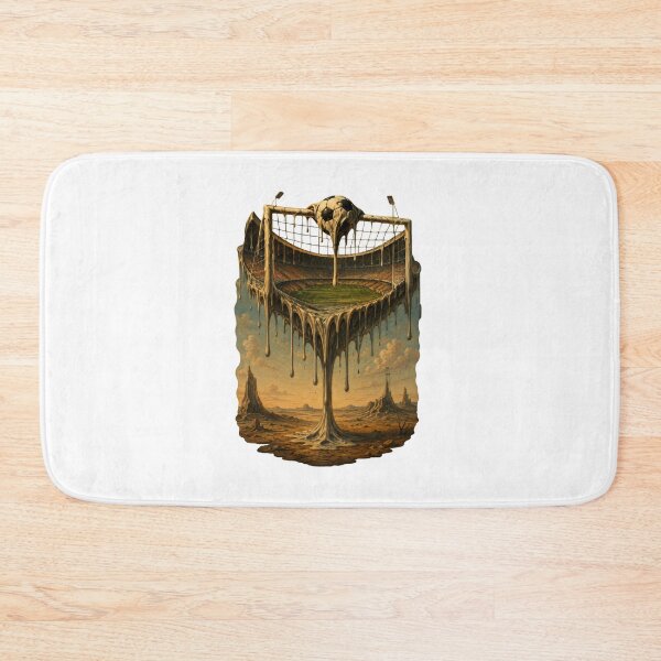 Item preview, Melting Soccer Stadium Surrealism Art Print designed and sold by Anne97s.