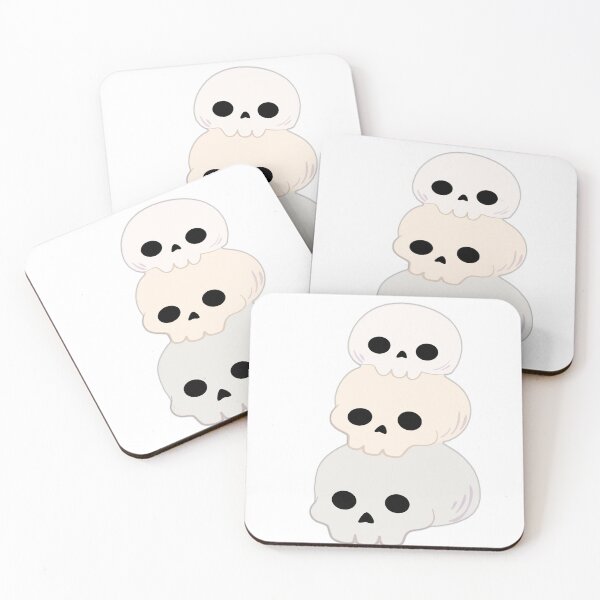 Item preview, Cute Stacked Skulls Illustration designed and sold by DailyDoodlesBySumbul.