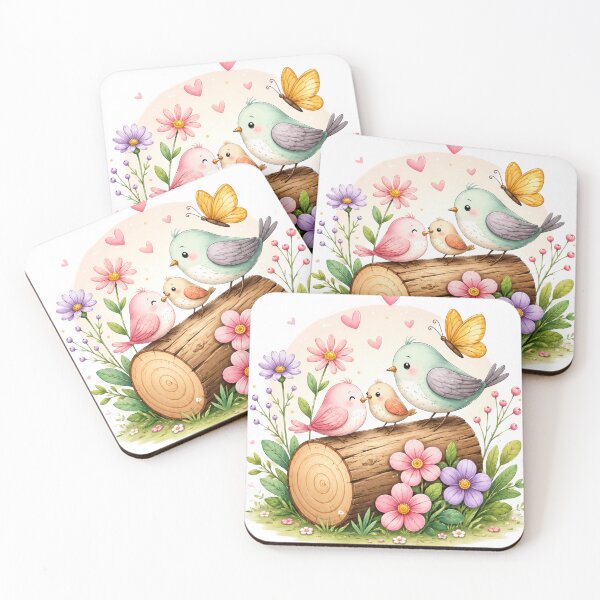 Item preview, Cute Bird Family Spring Love designed and sold by Reshmakhan.
