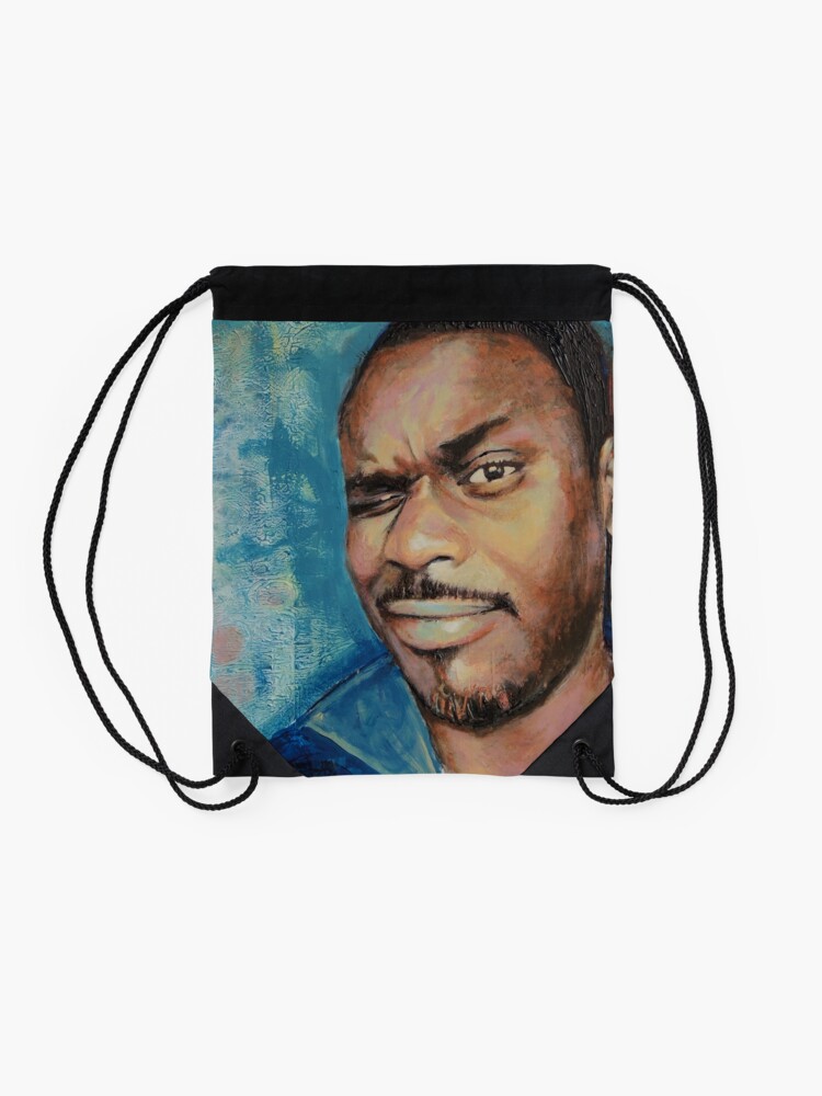 Thumbnail 2 of 3, Drawstring Bag, Self-Portrait - Artist In Focus Mode designed and sold by edy4sure.