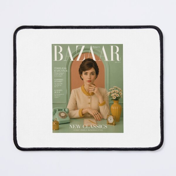 Item preview, Chic Pastel Office – Vintage Fashion Magazine Cover Art designed and sold by marianka91.
