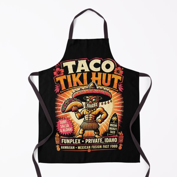 Item preview, Taco Tiki Hut Surf Luau Fusion Humor designed and sold by Victor Shadehorn.