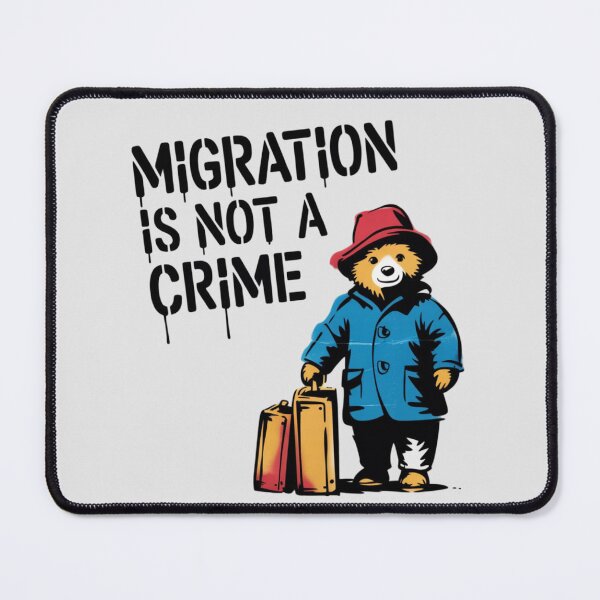 Item preview, Banksy - Migration is not a crime designed and sold by 123ks.