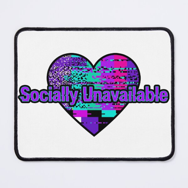 Item preview, Socially Unavailable Retro No Signal Heart designed and sold by pattman.