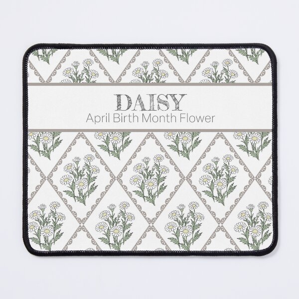 Item preview, April Birth Month Flower Daisy Pattern | Vintage Botanical Cottagecore Floral Design designed and sold by storieslanguage.