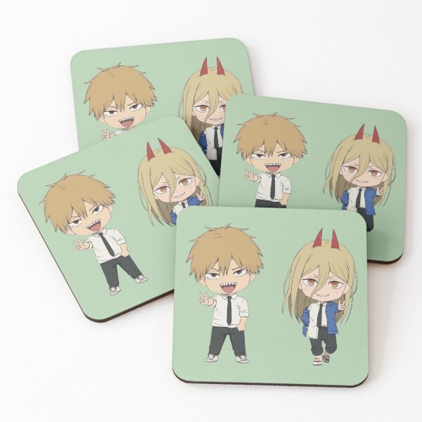 Item preview, Denji and Power Chibi Duo designed and sold by rythnazorsylli.