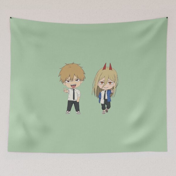 Item preview, Denji and Power Chibi Duo designed and sold by rythnazorsylli.