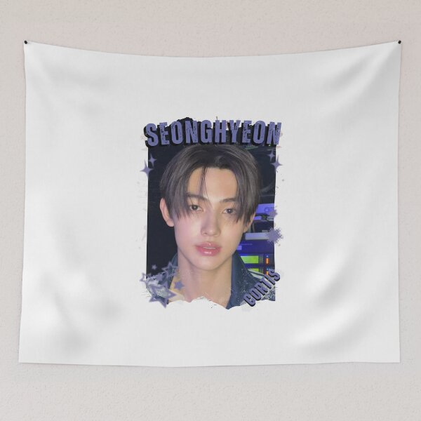 Item preview, CORTISs Seonghyeon Kpop Boy Group Black and White Collage Digital Art Portrait designed and sold by AJUNICE STUDIO.