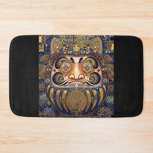 Item preview, Golden Klimt Inspired Original Character Daruma Mosaic designed and sold by hepcat-plus.
