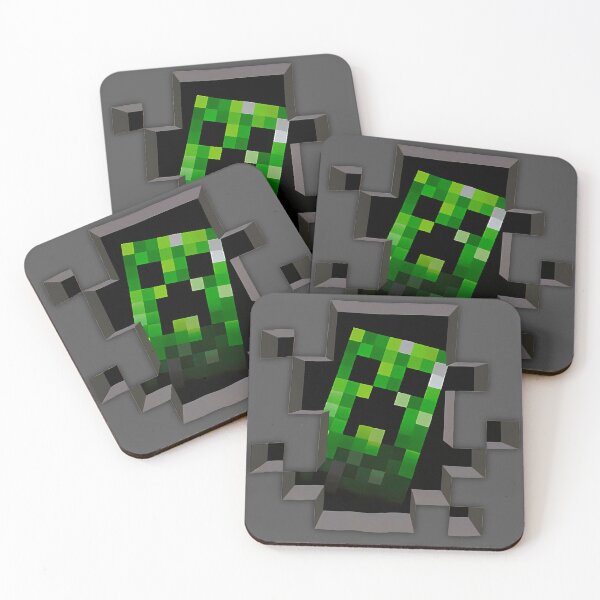 Item preview, Minecraft Creeper Peeking Through Wall - Pixel Fan Art Gaming Design designed and sold by Ruyugu.