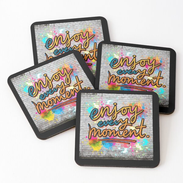 Item preview, Enjoy Every Moment Graffiti Typography designed and sold by Khadigadesings.