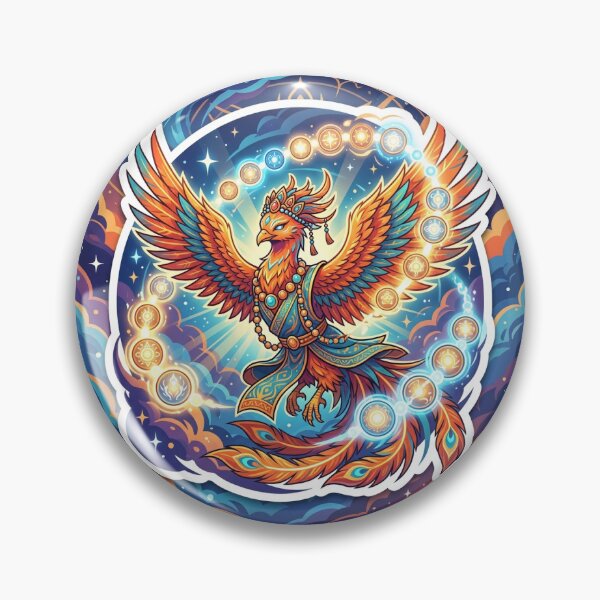 Item preview, Mystical Phoenix Monk Anime Sticker Fantasy Art Lover Gift designed and sold by uegi.