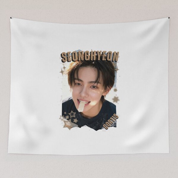 Item preview, CORTISs Seonghyeon Kpop Boy Group Black and White Collage Digital Art Portrait designed and sold by AJUNICE STUDIO.