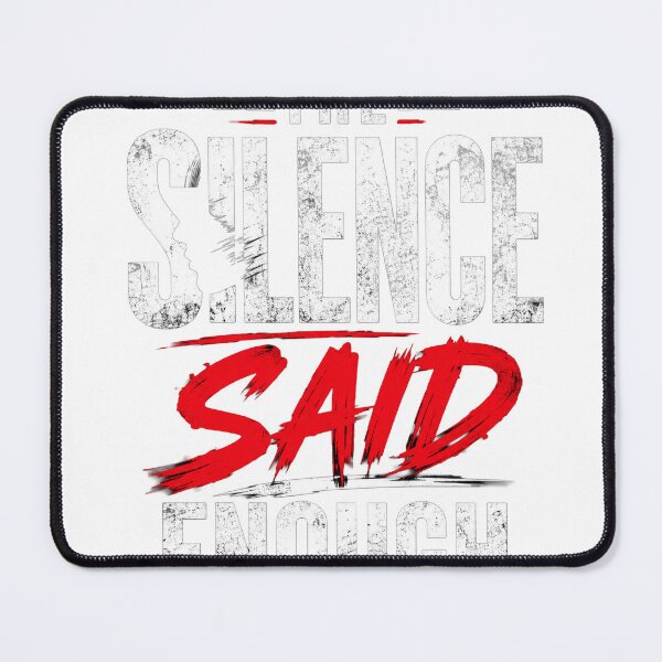 Item preview, The Silence Said Enough – Emotional Typography Quote Design designed and sold by Saraisha Studio.