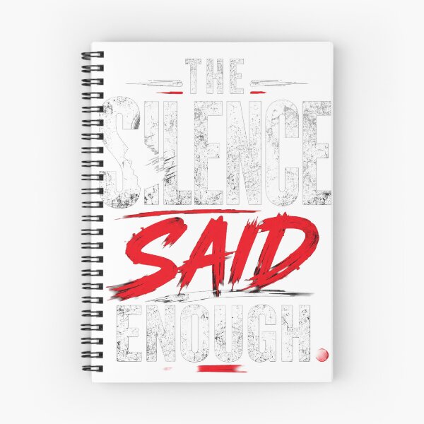 Item preview, The Silence Said Enough – Emotional Typography Quote Design designed and sold by Saraisha Studio.