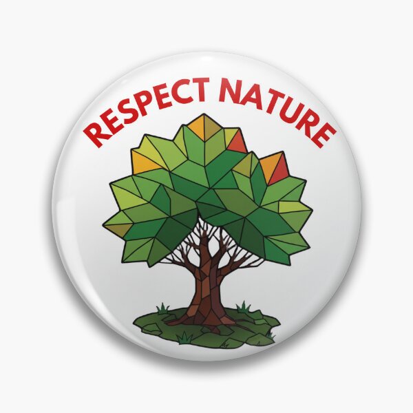 Item preview, Respect Nature Geometric Tree designed and sold by Inka Moon Design.