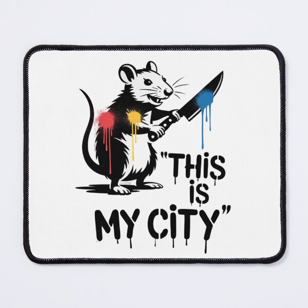 Item preview, BANKSY RAT - THIS IS MY CITY designed and sold by 123ks.