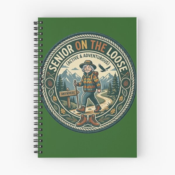 Item preview, Senior on the Loose Hiking Adventure Active Lifestyle designed and sold by thoughtswear.