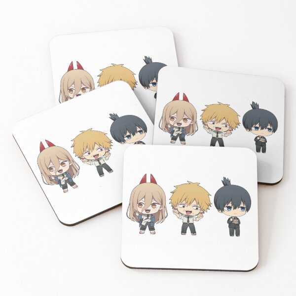 Item preview, Chaisaw Man Chibi Trio designed and sold by rythnazorsylli.