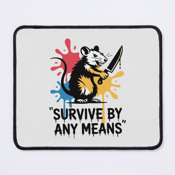 Item preview, BANKSY RAT - SURVIVE BY ANY MEANS designed and sold by 123ks.